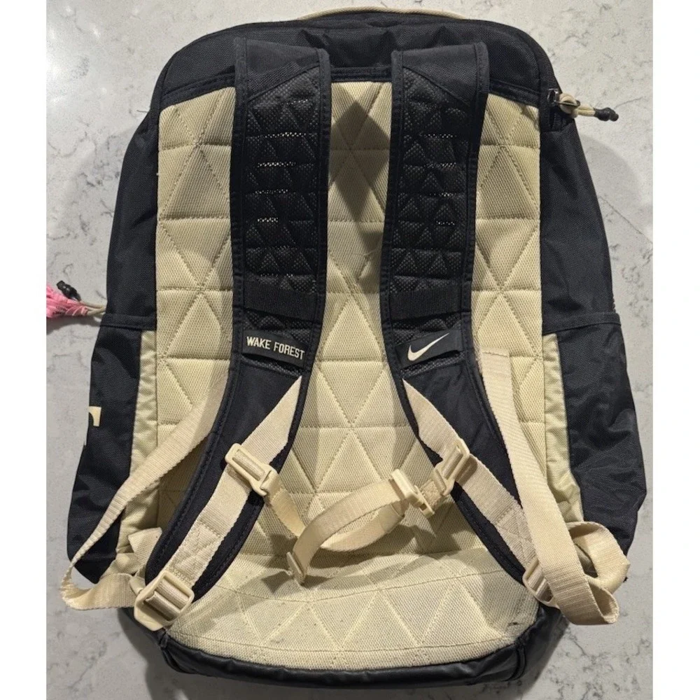 Nike Wake Forest Demon Deacons Backpack Black Gold Book Bag Laptop School NCAA